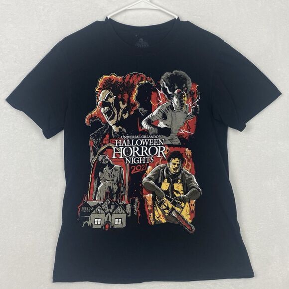 Universal Studios Halloween Horror Nights Graphic Shirt Adult Medium Black - Picture 1 of 6